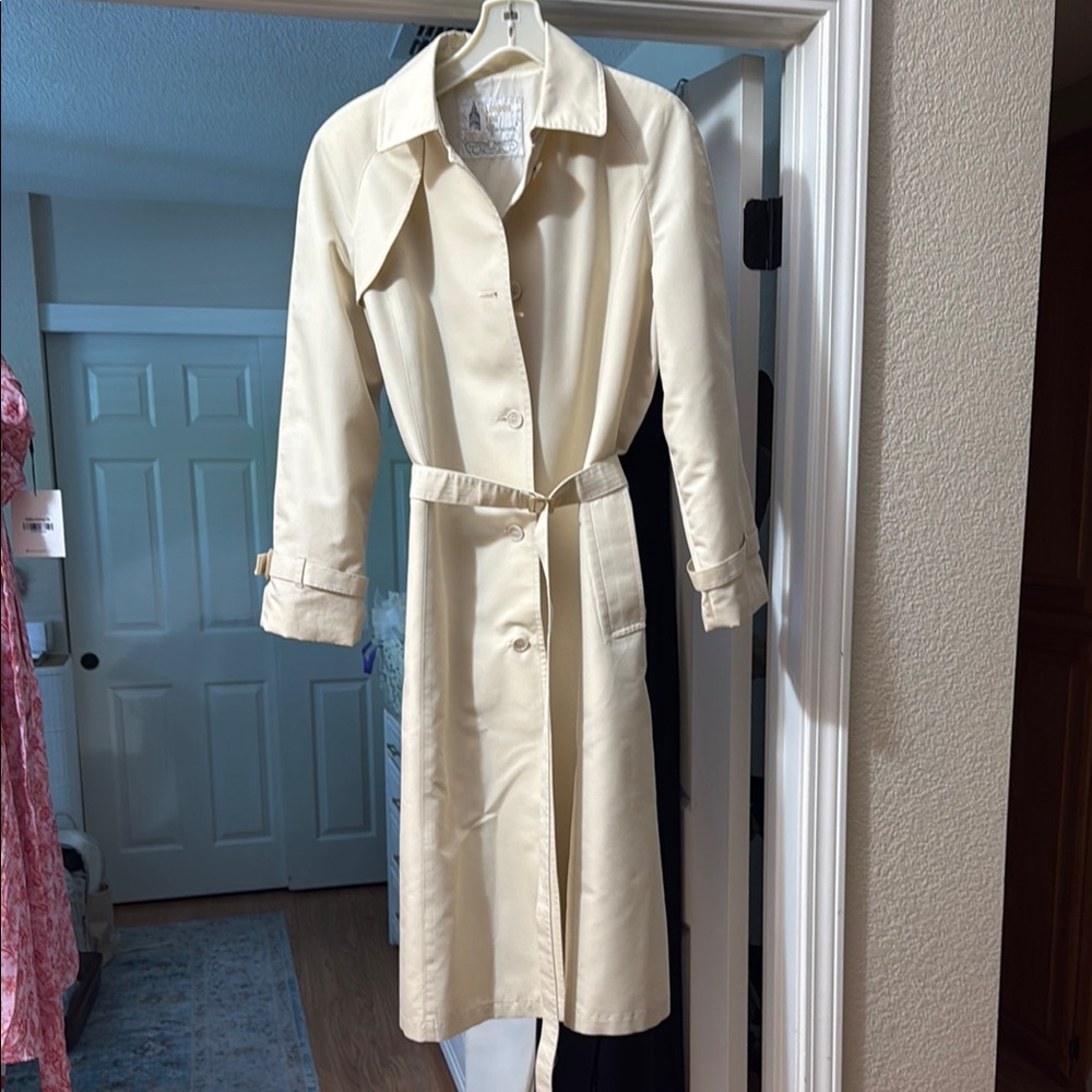 Vintage London Fog Cream Trench Coat